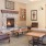 a living room with a fireplace