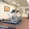 a gym with exercise equipment